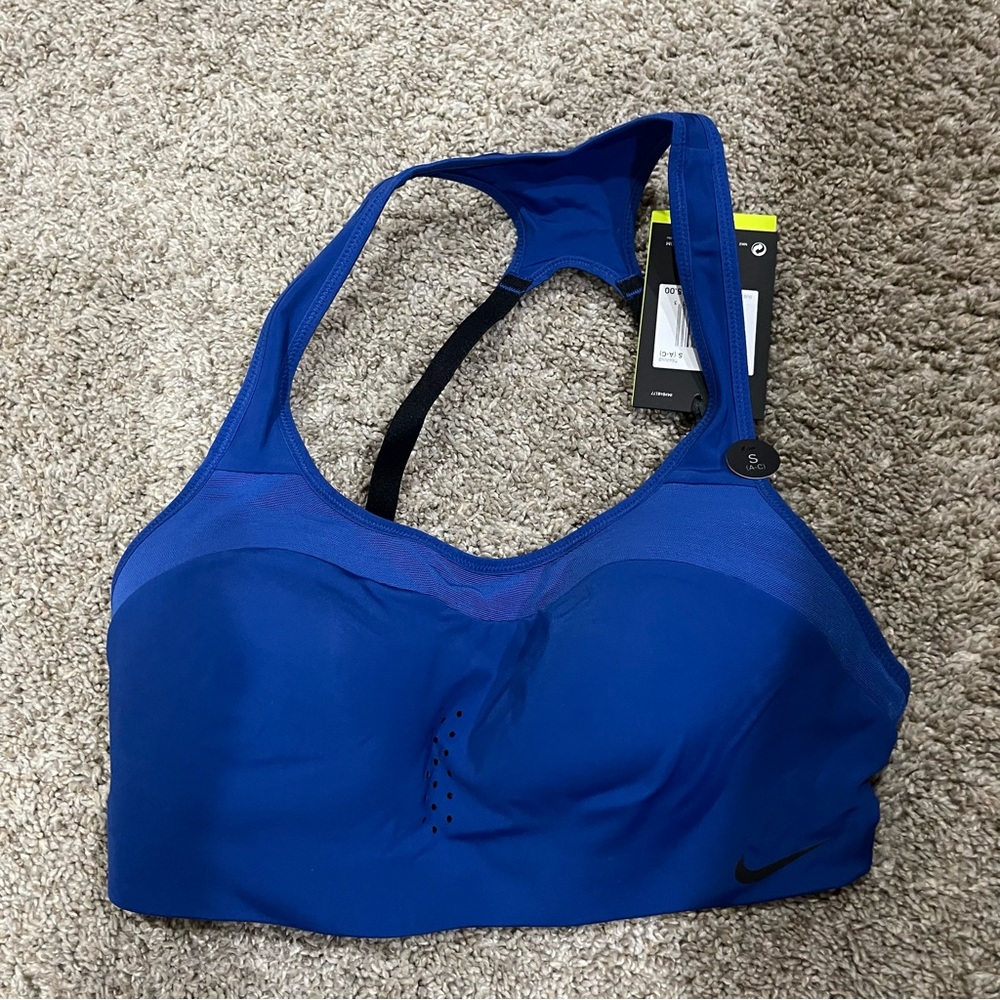 NWT Nike Pro Alpha High Support Sports Bra Black Size Small